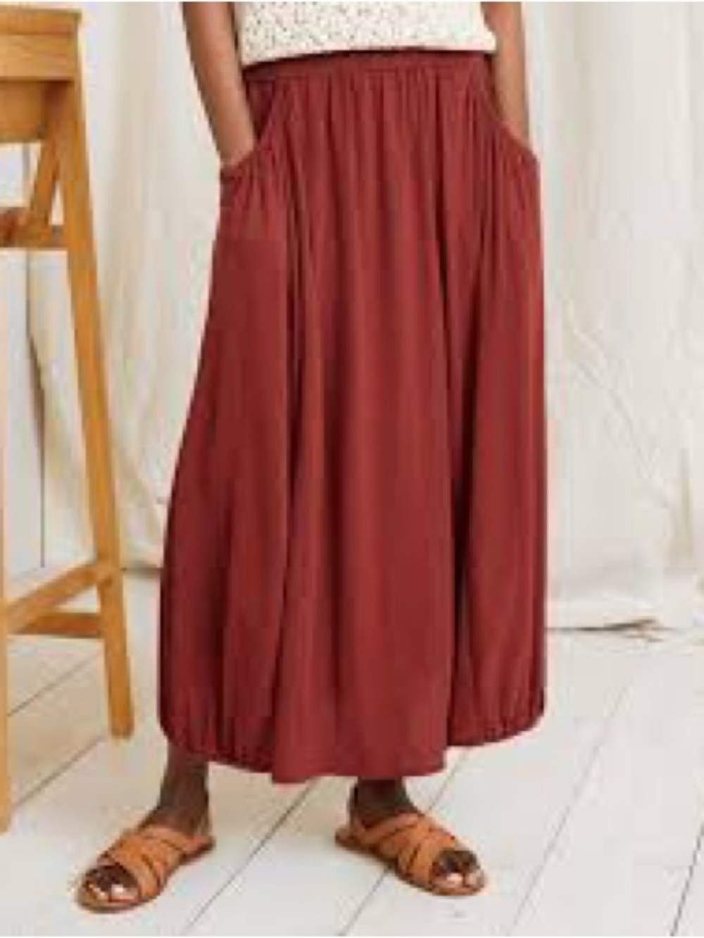 Garnet Hill Favorite Maxi Knit Skirt